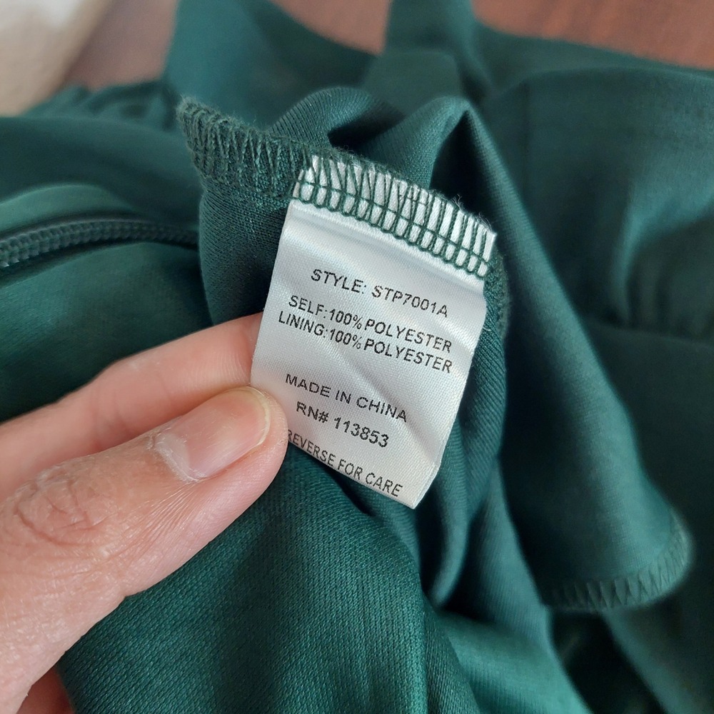 Baltic Born Descanso Ruffle Dark Green Jumpsuit Size Large NWT - Picture 6 of 7